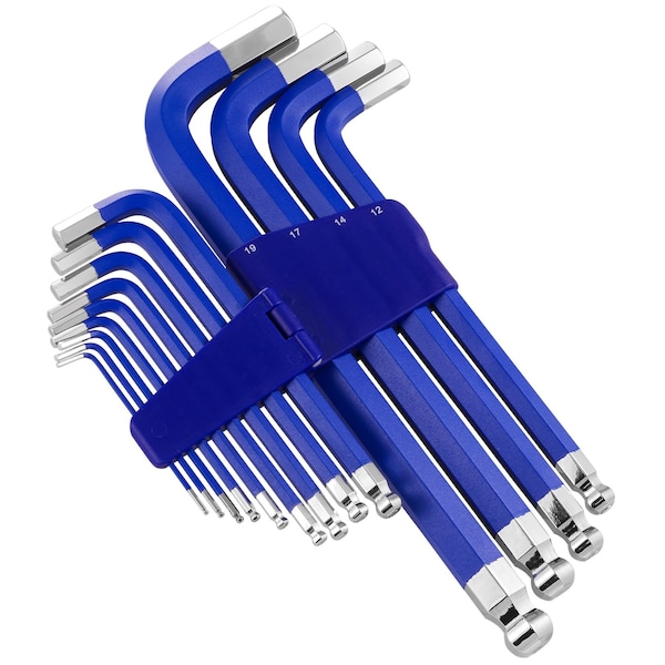13Pcs Metric Long Ball Point Hex Key Wrench